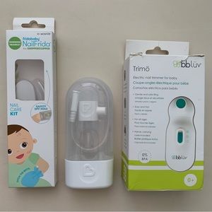 Baby Hygiene Care Bundle (Electric Nail Trimmer, Nasal Aspirator, Nail Care Set)